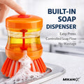 Self Dispensing Dish Brush | Built-in Soap  Dispenser | Kitchen Scrubber | Pakistan
