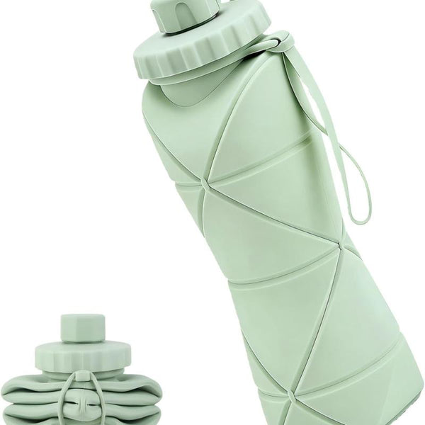 Collapsible Silicone Water Bottle | Foldable  BPA Free | Travel Gym Hiking | Pakistan