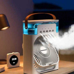3 in 1 Portable USB Fan | Mist Humidifier LED | Summer | COD Pakistan