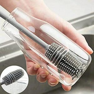 Silicone Bottle Cleaning Brush Set – BPA Free with Straw Cleaner