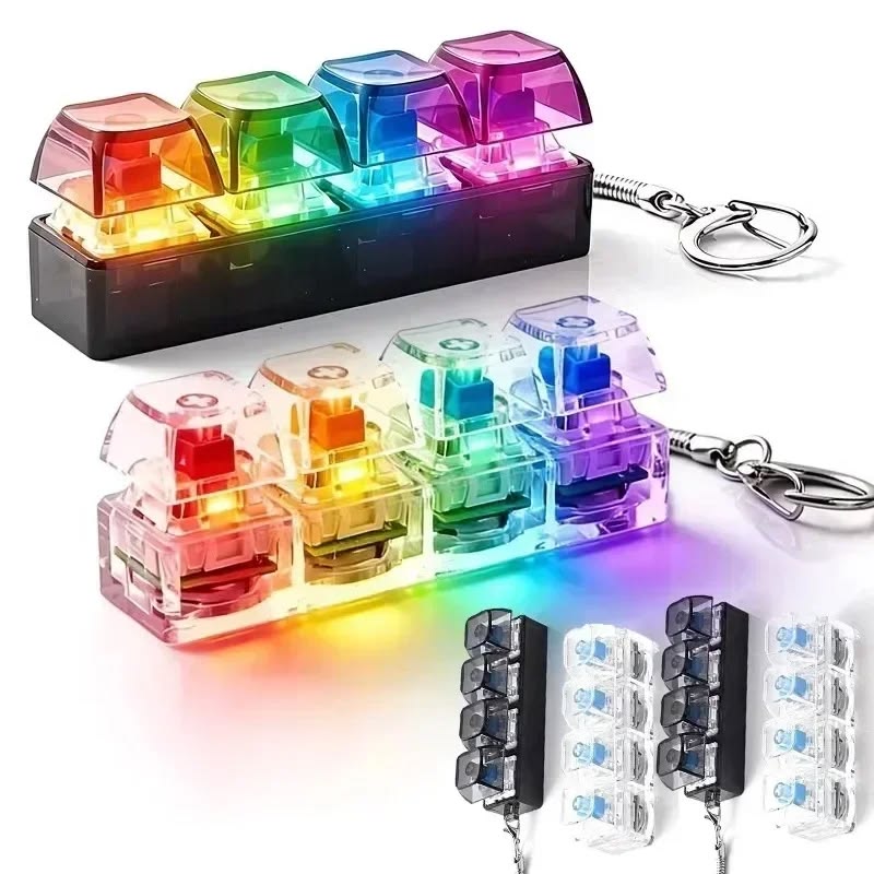 RGB Keyboard Keychain | Mini LED Gaming Keychain Pakistan