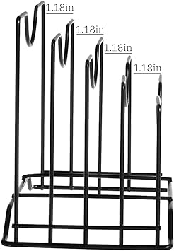 3 in 1 Metal Dish Rack Lid Holder | Matte  Black | Kitchen Organizer | Pakistan