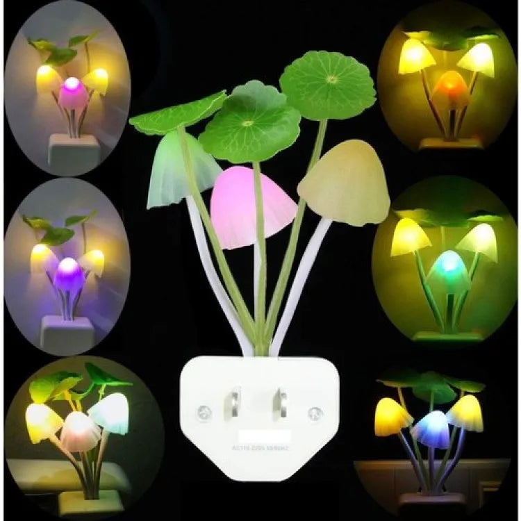 Mushroom LED Night Light | 7 Color Sensor  Auto On/Off | Kids Bedroom | Pakistan