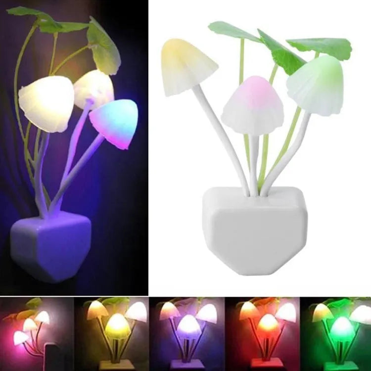 Mushroom LED Night Light | 7 Color Sensor  Auto On/Off | Kids Bedroom | Pakistan