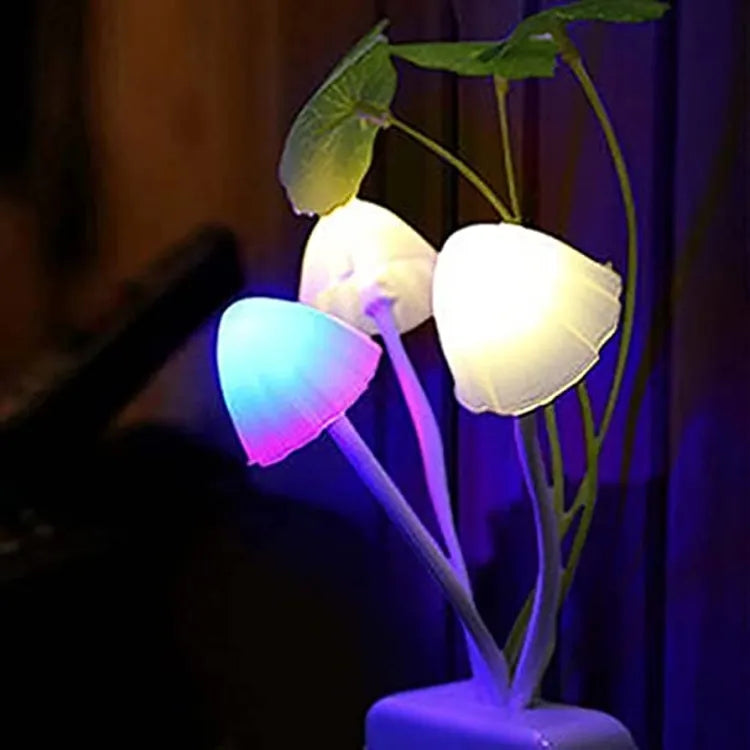 Mushroom LED Night Light | 7 Color Sensor  Auto On/Off | Kids Bedroom | Pakistan