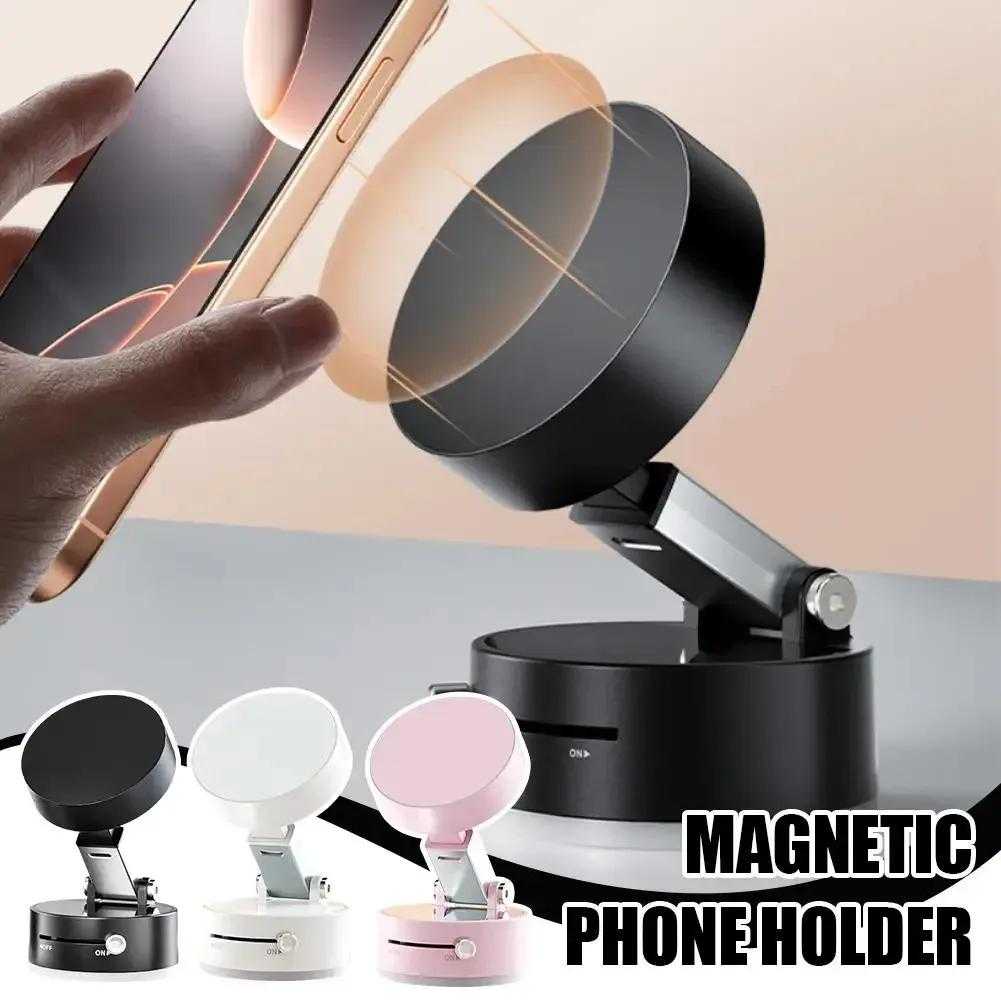 Double Sided Vacuum Magnetic Phone Holder  | 360° Foldable | Car Mirror | Pakistan