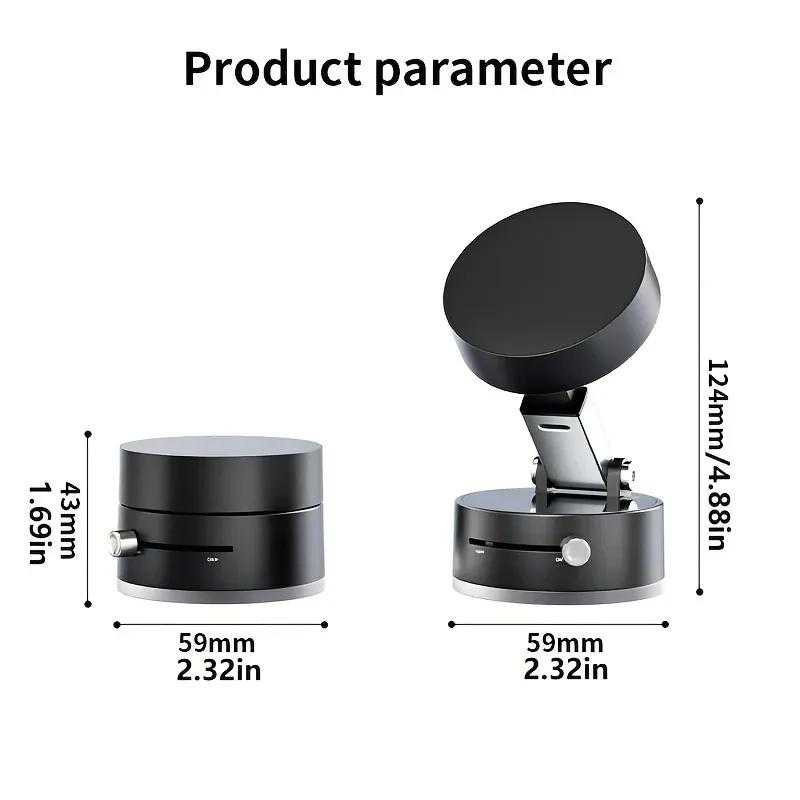 Double Sided Vacuum Magnetic Phone Holder  | 360° Foldable | Car Mirror | Pakistan
