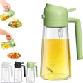 2 in 1 Glass Oil Spray Bottle 470ml | BPA Free Kitchen Dispenser | Pakistan