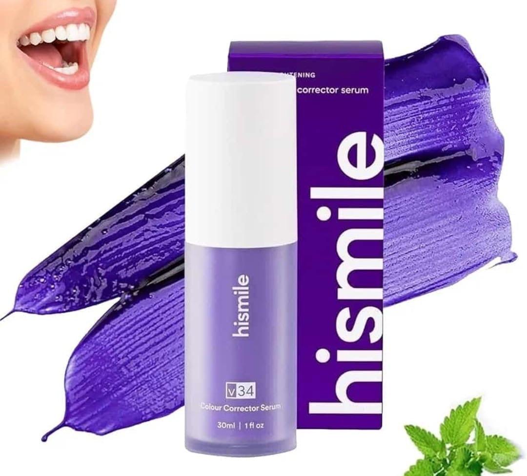 Hismile V34 Purple Whitening Toothpaste – Brighten Teeth & Reduce Yellowing