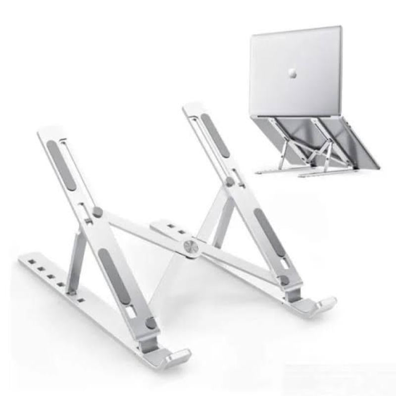 Foldable Metal Laptop Stand | Adjustable  6 Height | Portable | Anti Slip | Pakistan