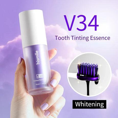 Hismile V34 Purple Whitening Toothpaste – Brighten Teeth & Reduce Yellowing