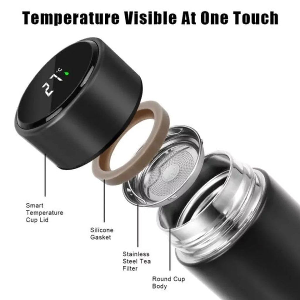 800ml LED Display Temperature 316sus Hot & Cold Stainless Steel Water Bottle