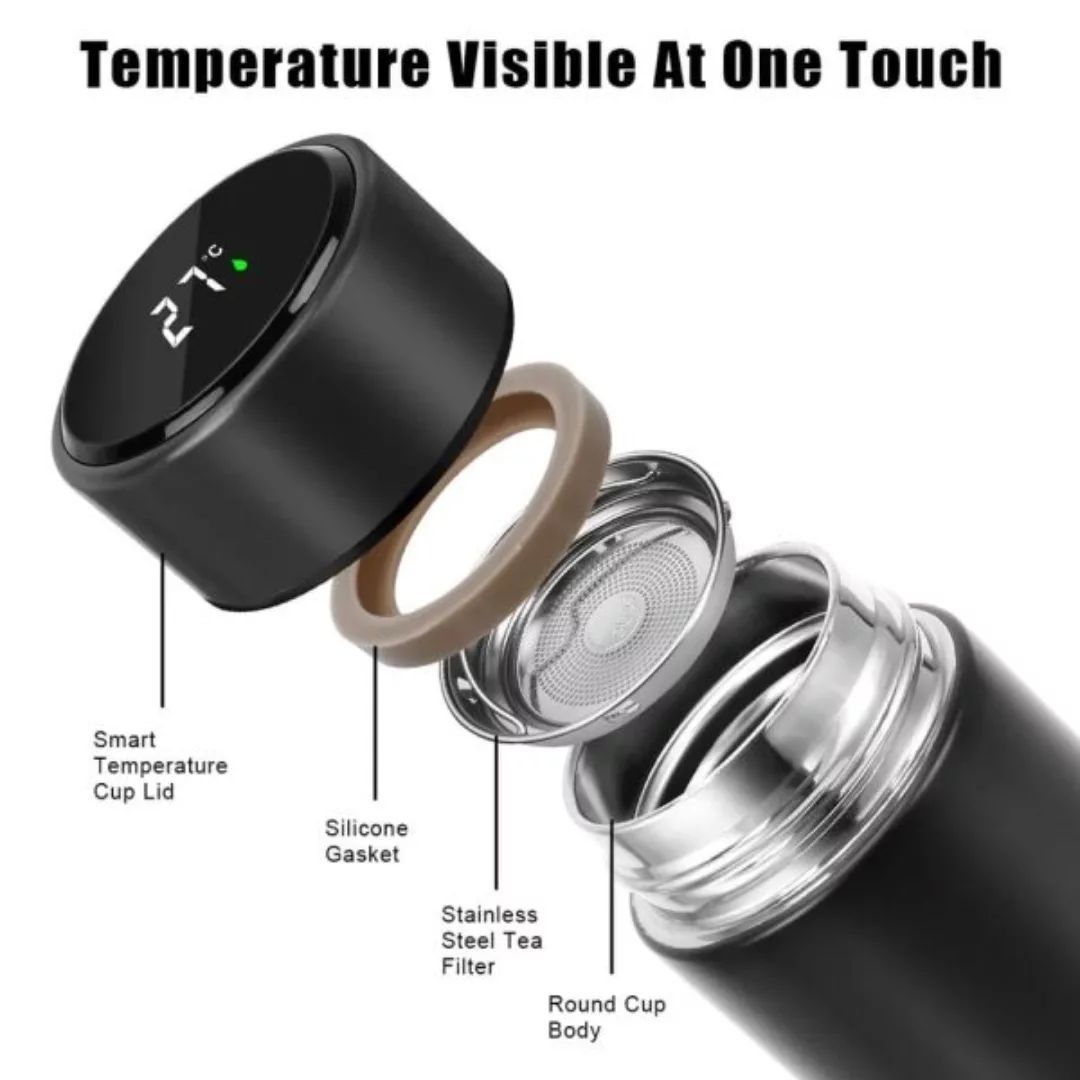 800ml LED Display Temperature 316sus Hot & Cold Stainless Steel Water Bottle