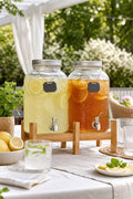 Glass Drink Dispenser with Tap | Elegant Beverage & Mocktail Dispenser for Baby Shower, Tea Party & Events