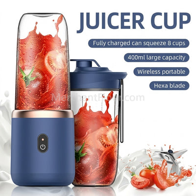Portable Mini Juicer 2-in-1 – USB Rechargeable Blender Cup